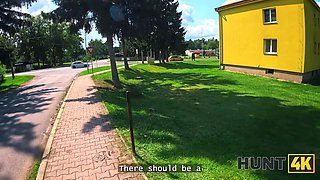 Hunt4k. red haired babe was really innocent to nail while gf was seeing