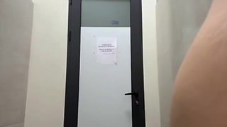 First time Double penetration. Anal fucking in the gym