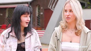 Nina J And Samira Nibble Each Other With Cream, Fruits And Fingers - Lindsey Cruz