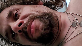 His cock squirts nice and deep into my cunt and gives me a creampie