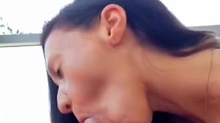 Sexy Teen Enjoys Sucking Monster Cock in POV