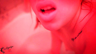 A Girl with an Excellent Figure Has Fun in the Bathroom with a Dildo