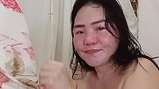 I Practice Sucking a Giant Dildo Cock Until I Gag!
