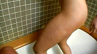Sexy Teen with Ponytails Shows Her Body in the Shower and Gets Fucked