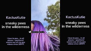 Sneaky Pees in the Wilderness