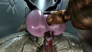she was caught cheating and fucked in the toilet of a nightclub in the pussy and ass at the same time orcs 3d animation