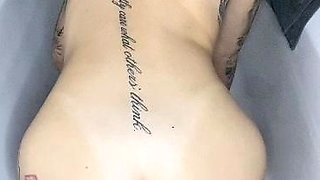 Blonde tight pussy babe solo toy fun in glamour masturbation