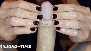 From Soft to Hard. a Sensual Handjob (milking-time)