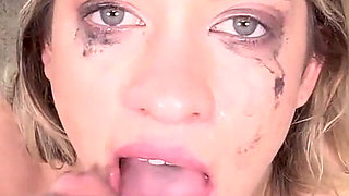 Khloe Kapri Cute Pigtail Blonde POV Deepthroat Cum Swallow Blowjob and Ball Licking