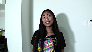 Shy Filipina teen maid interviewed and fucked