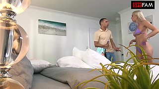 Kay Lovely Lets Stepbro Use Her Like A Fuck Toy To Keep Him Quiet