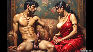 Indian teacher helps her student how to use a condom and how to pound faster on wet pussies