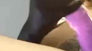Purple Snake Provokes Squirt