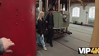 Cuckold Humiliation: Blonde Czech GF Fucks Stranger While He Watches