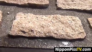 NipponPissTV.com - Japanese babes filmed peeing all around town in public