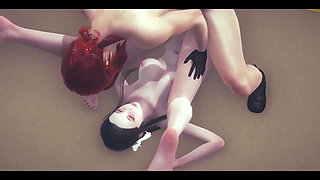 Hentai Uncensored - Big Boobies Girl Sex in Subway - Japanese Asian Manga Anime Film Game Porn