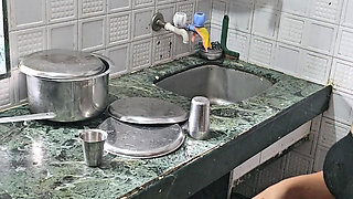 Indian Beautiful Couples sex in kitchen