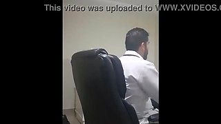 Hot Latina MILF fucks doctor in his office with her big natural tits