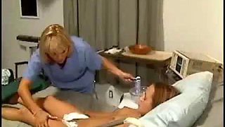 GAUGE DOCTOR FFM THREESOME: Blowjob, Blonde  Hardcore Porn