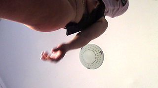 Sexy wife doing housework naked. Brunette, hairy pussy, big ass, big tits.