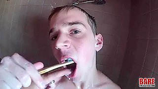 Sunny Glick, Xavier Sibley And Sebastian Kane - Cock Sucking Slave Boy Gets Creamed