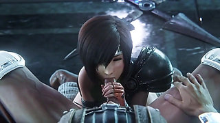 Yuffie Reverse Fucking a Soldier (final Fantasy 7 Remake Animation)