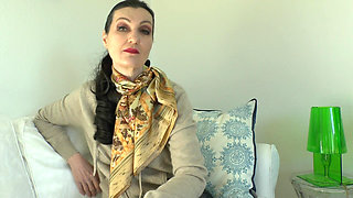 Wear a Silk Scarf and Masturbate in Front of Me, Lady Victoria Valente