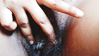 Maid pussy fingering video taken by house owner with camera