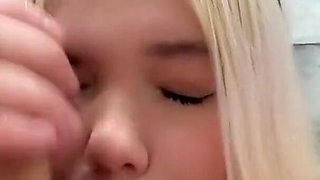 Stepdaughter Gets Pleasure Sucking a Forbidden Cock