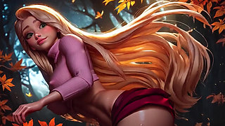 Stepsister Rapunzel Perfect Pussy Cameltoe Close Up Mini Skirt