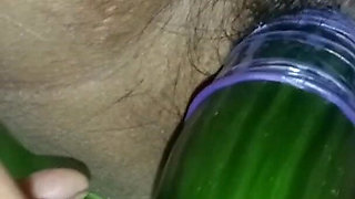 Self Sex with Cucumber