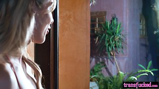 Seductive mom screwed horny shemale Khloe Kay