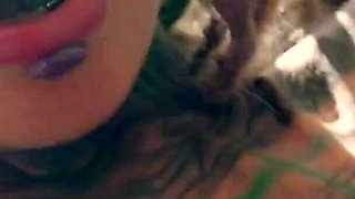 Anuskatzz Masturbate with Dildo My Anal Hole - Solo Tattoo Female