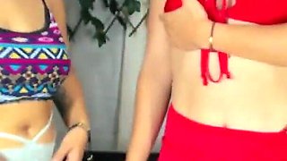 Session of Feet Licks by Two Latin Lesbians