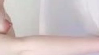 Close up POV of teen sucking cock