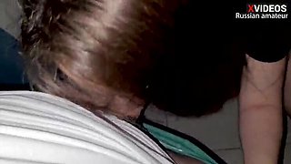 Hot Stepmom Alina Rai Can't Resist Step Son - Stairwell Blowjob & Creampie