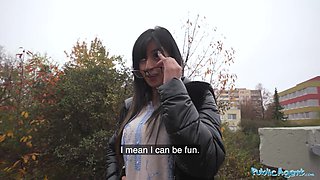 Public Agent Pakistani girl with big titties having sex with a guy in washroom