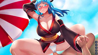 Live Waifu Wallpaper - Part 56 - Neko Girl in Kimono Sex by Loveskysan