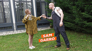 She Stayed Home Alone and Went with a Young Gardener