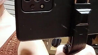 Sexy Brunette in the Locker Room