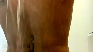 Amateur striptease and Solo masturbation