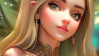 fantasy magic fairy girls in forest (Ai models)