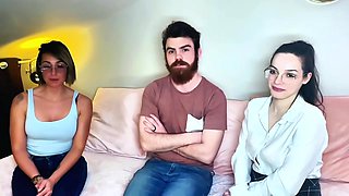 Two wolves at the service of the beautiful Camila, 21 years old! - Jacquie et Michel TV