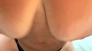 Big boob brunette masturbates on webcam