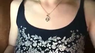 Amateur blonde girlfriend toyed and facialized