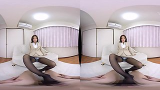 Dominant Female Boss Looks Down At Me Part 1 - Stockings Footjob Femdom Nylons