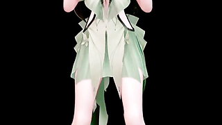 Wuthering Waves Shorekeeper Undress Dance Hentai Say so Song Vertical Screen Mmd 3D Soft Green Hair Color Edit Smixix