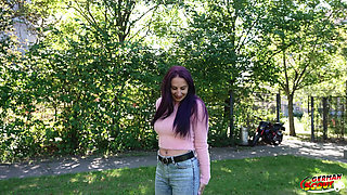 German Scout - German Inked MILF Devil Akita with Long Labia Pick up for First Casting Fuck