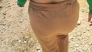 Step Brother Fucked Big Ass Step Step While Hiking in Jungle - Public Outdoor Doggy Style for the Big Tits