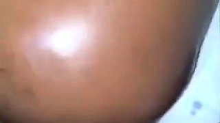 Having Fun with My Neighbor's Wife. She Oiled My Dick and Spread Her Hot Pussy for Me